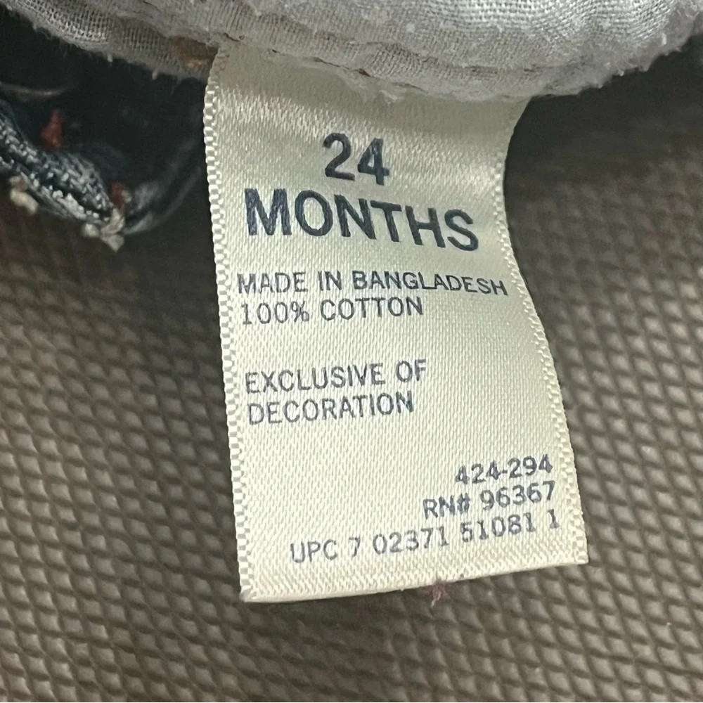 OshKosh Cargo Overalls Denim Jeans‎ Carpenter Utility Family Photos 24 Months